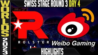 KT vs WBG Highlights | Worlds 2023 Swiss Stage Day 4 Round 3 | KT Rolster vs Weibo Gaming