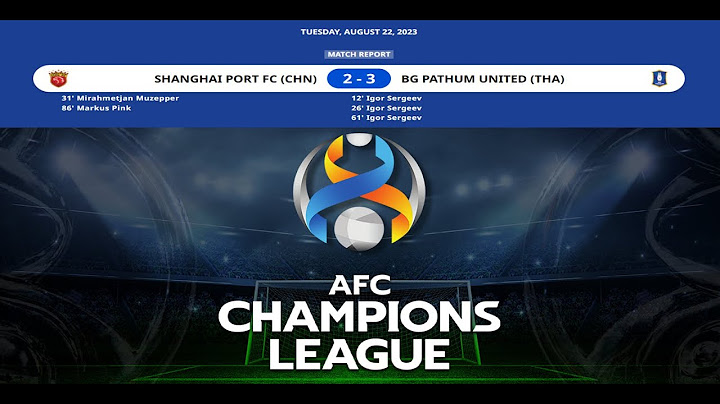 AFC CHAMPIONS LEAGUE | Shanghai Port FC (CHN) 2-3 BG Pathum United (THA)  HIGHLIGHTS | 22/08/2023
