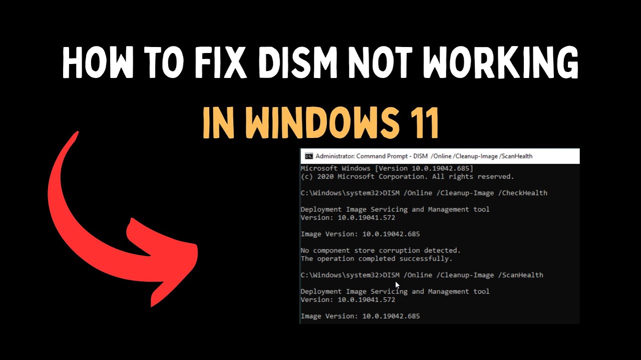 How to Fix DISM Not Working in Windows 11