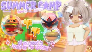 ♡⸝⸝ all you need to know for the 🥾 summer camp week 3 update 🏕️ | adopt me