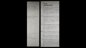 cbse class 9th Mathematics notes chapter 3 (co-ordinate geometry) #shorts #notes #handwritten