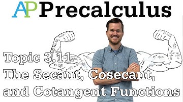 AP Precalculus Notes (Topic 3.11) The Secant, Cosecant, and Cotangent Functions