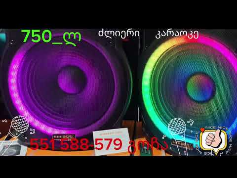 #750_ლ #551588579გოჩა  დიდი ხმის და ბასის  მქონე კარაოკე