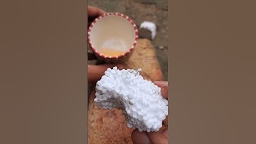 Glue made from petrol and thermocol to survive in the forest 😱😱 #experiment #diy #trending