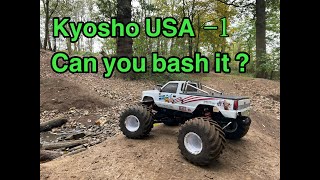 The new Kyosho USA-1 can you bash it or is it just for show? can it survive the noob?