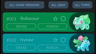 All Pokémon (896) | dataDex | Xiaomi Redmi Note 8 Pro | 1080P | SHOWCASE screenshot 2