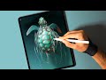 Sea turtle  digital art