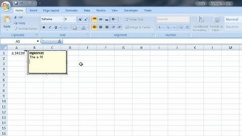 How to Make a Tooltip on a Cell in MS Excel : Useful Computer Tips