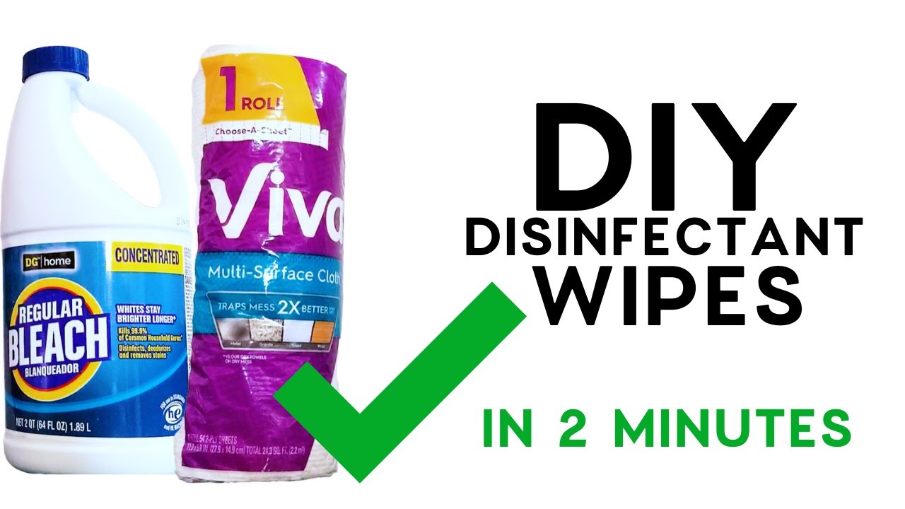 DIY Disinfectant Wipes 2 Ingredients Homemade Disinfecting Wipes