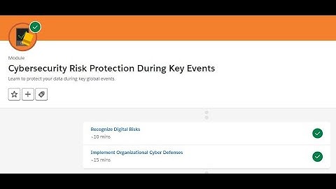 Cybersecurity Risk Protection During Key Events || Salesforce Trailhead || Recognize Digital Risks