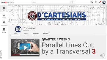 Parallel Lines Cut by a Transversal 3
