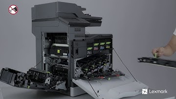 Lexmark XC8160 - Replace the transfer belt and transfer roller