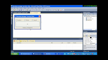 How to create a shutdown Manager in vb 2010