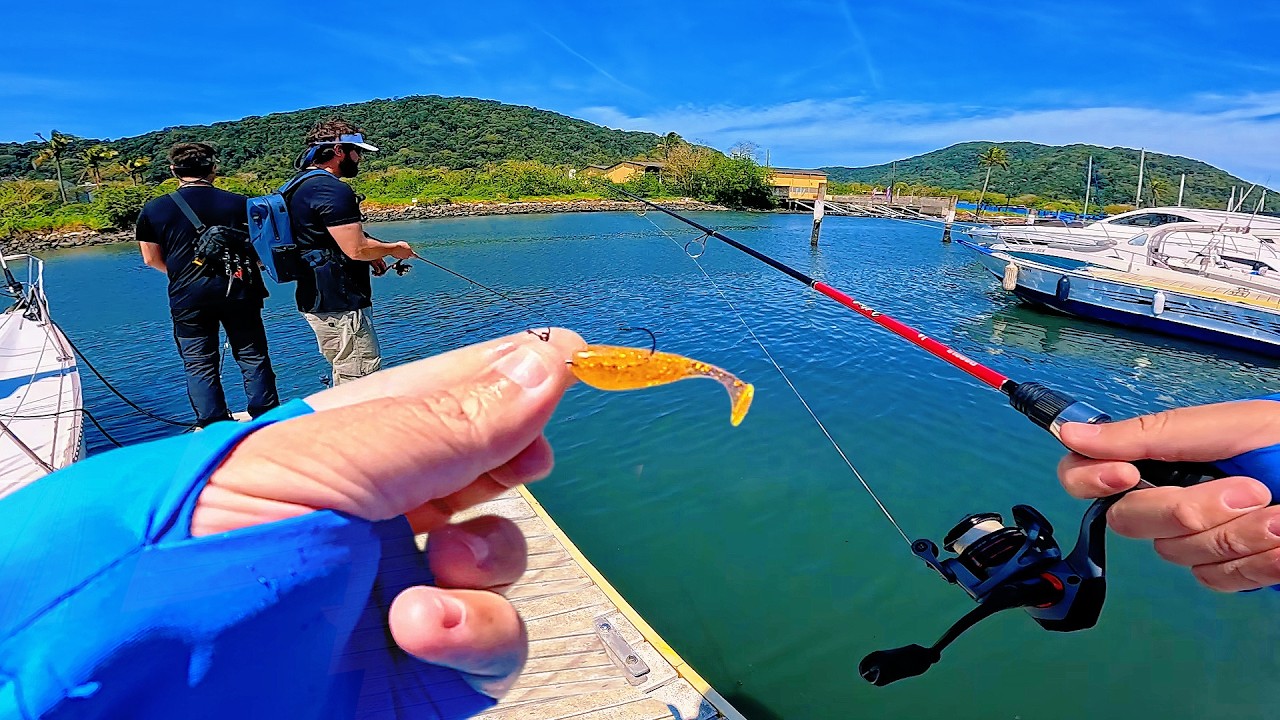 SE CHAMAR DE NOVO EU VOU! PESCARIA de ROBALOS com ISCA ARTIFICIAL SOFT, PESCA ULTRALIGHT, AJING