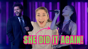 Thumbnail of Vocal Coach Reacts to The Weeknd & Ariana Grande - Save Your Tears (iHeart Radio Music Awards Live)