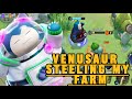 VENUSAUR STEELING MY FARM || POKEMON UNITE