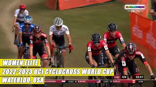 Women Elite - 2022-2023 UCI Cyclocross World Cup Highlights - Waterloo, USA