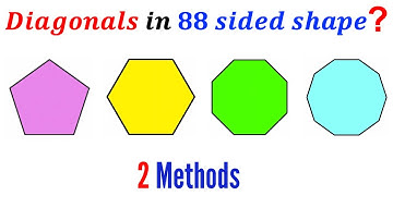 Can you find the number of Diagonals in an 88-sided Polygon? | (Justify) | #math #maths | #geometry