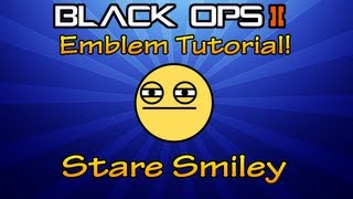 Black Ops 2 - Stare Smiley Emblem Tutorial