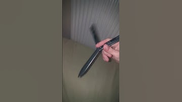 fan to index roll (slow motion) (balisong/butterfly knife tricks)