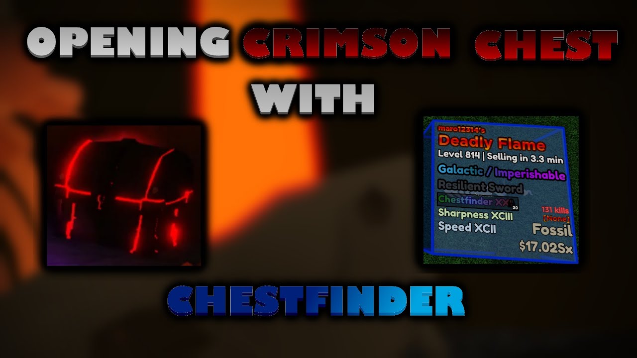 Opening a Crimson Chest With Chestfinder in Sword Factory X! YouTube