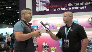 Lenovo E sports interview at FETC 2024 screenshot 4