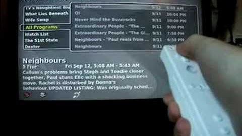 MythPyWii Long Intro (Mythtv+Wiimote)