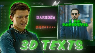 AE Like 3D Text Pack 🔥 | Node Video (Free Preset) #alightmotion #nodevideoedits
