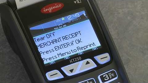 How to complete a refund on your Ingenico Desktop iCT250 terminal