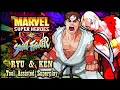 Tasmarvel super heroes vs street fighter  ryu  ken