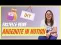 Angebote in Notion erstellen 💵 und den Überblick behalten 👀 [Business Tutorial deutsch]