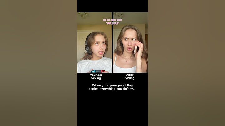 #pov When your younger sibling copies everything you do/say…