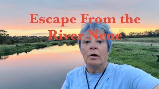 Narrowboat Escape from the River Nene