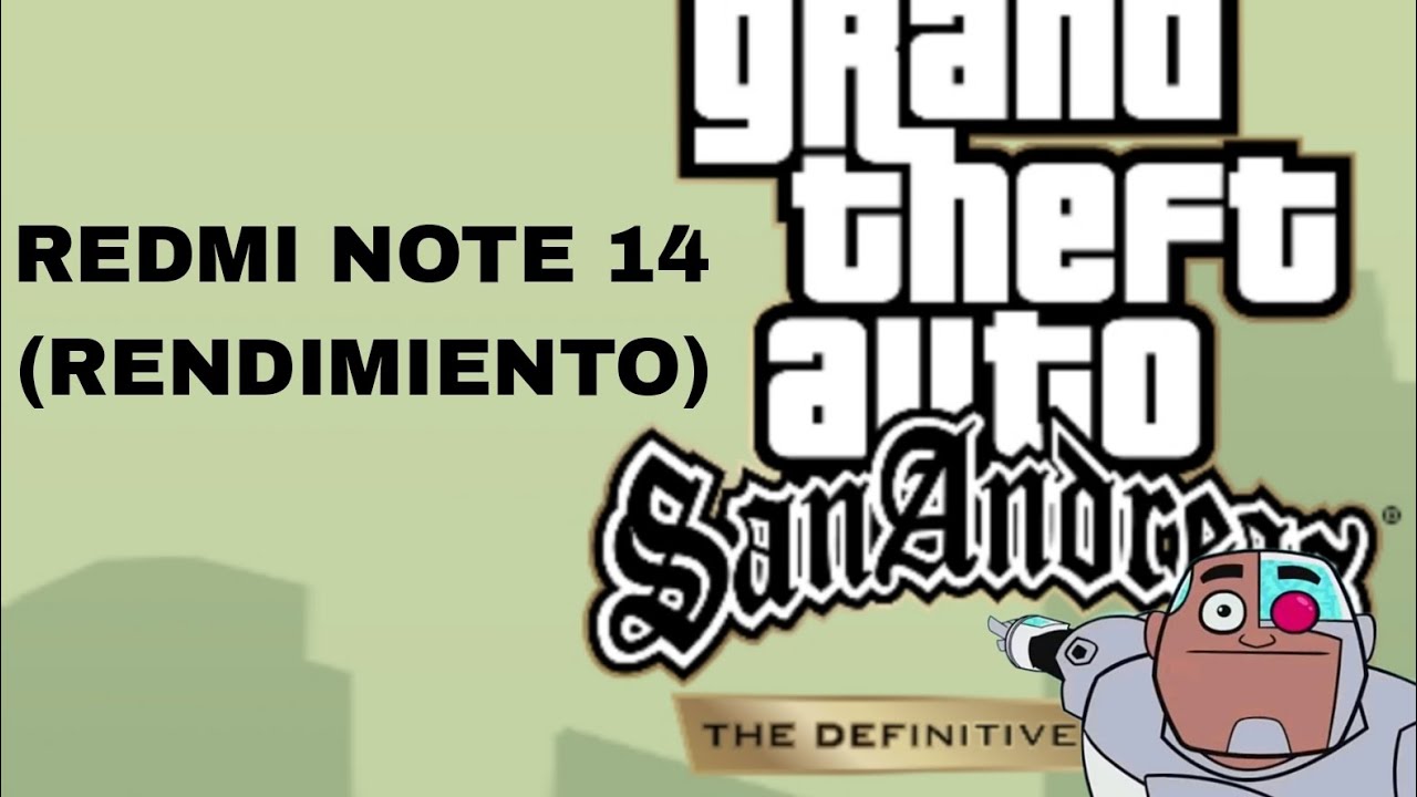 GTA SAN ANDREAS RENDIMIENTO EN EL REDMI NOTE 14🤑🤑 - YouTube