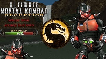 Ultimate Mortal Kombat Deception Sektor arcade run(Maximum difficulty) with HP 50%