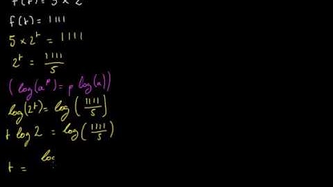 Une équation avec une exponentielle de base 2