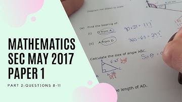 May 2017 Maths SEC Paper 1 (Part 2):  O