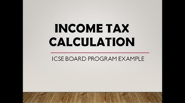 Income Tax Calculation | Program Example | if-else | Java | ICSE