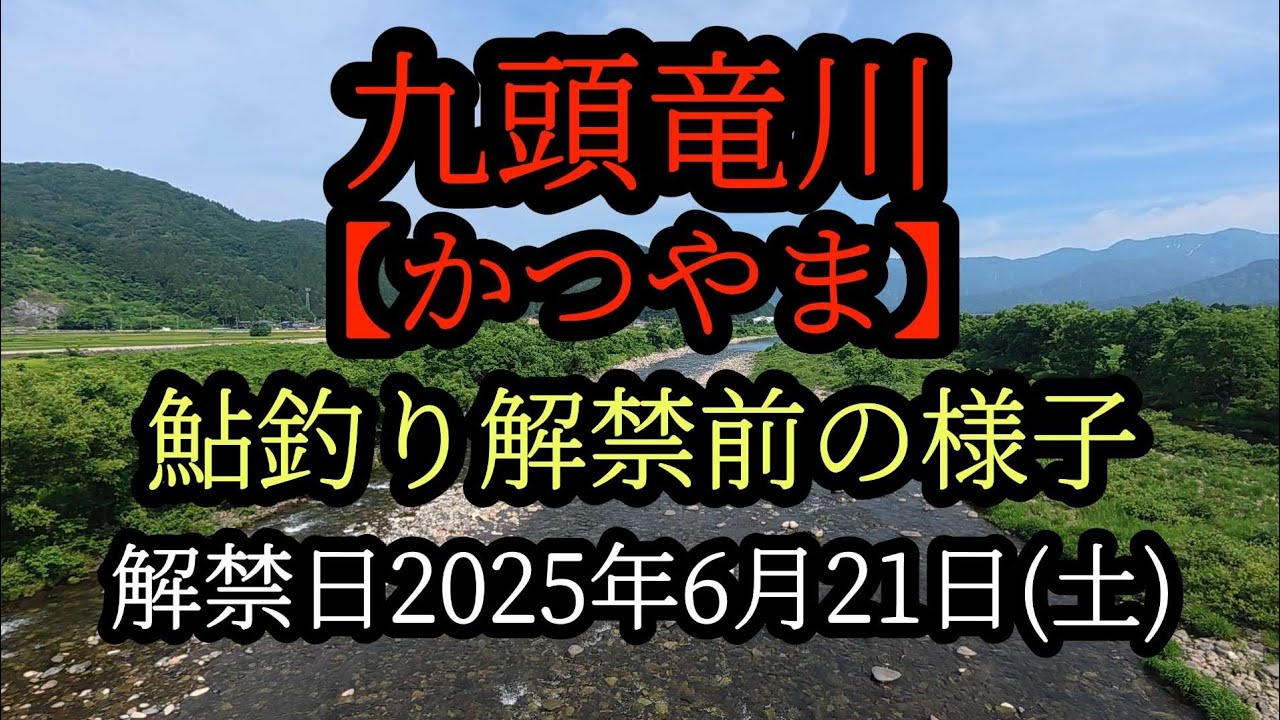 九頭竜川【かつやま】鮎釣り解禁前の様子
