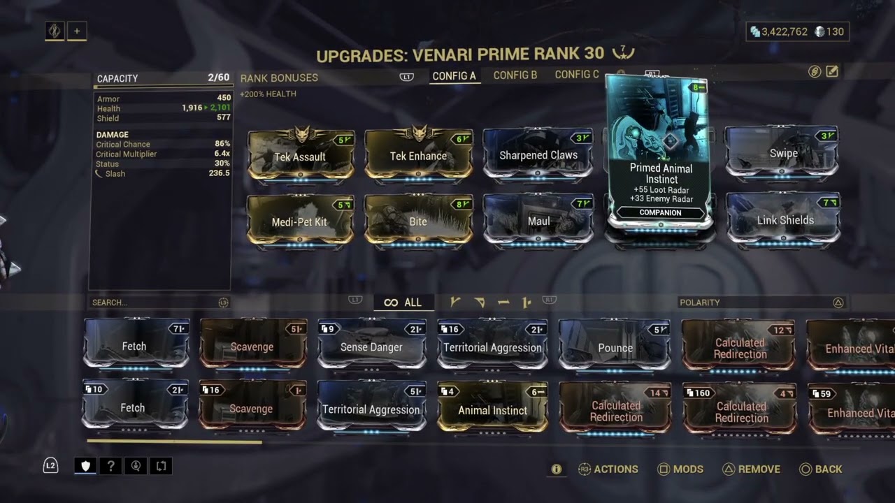 Warframe Venari Prime - Warframe Venari Prime Builds - Overframe