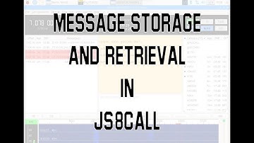 JS8Call Message Storage
