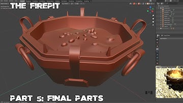 🔥[Blender Tutorial]: The Firepit: Part 5 - Final Parts.🔥