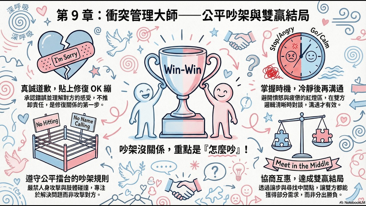 兒童社交技巧教學指南第9課：衝突管理：公平爭吵到雙贏