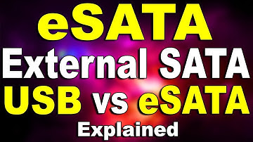 What is eSATA? External SATA (Hindi) | Kshitij Kumar