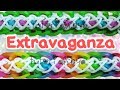 NEW Extravaganza Bracelet Rainbow Loom Tutorial