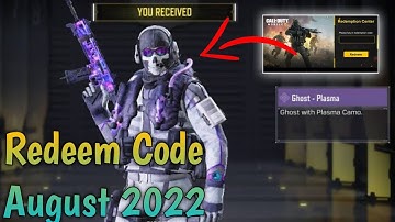 Cod Mobile Redeem Code august 2022 | Today Redeem Code Codm | New Redeem Code Codm |Codm Redeem Code