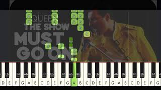 How To Play Queen Show Must Go On Piano