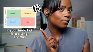 How I Brain Dump When I Feel Mentally Exhausted | Using the The Eisenhower Matrix in Notion