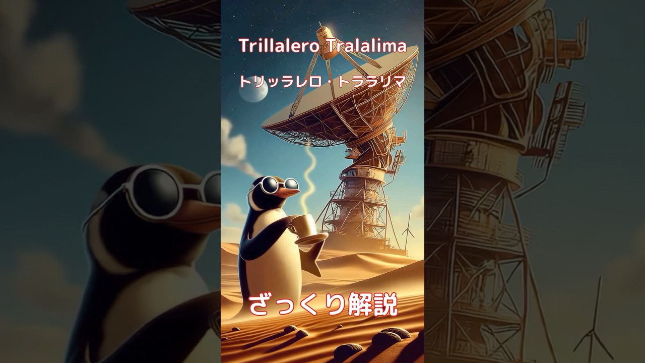 【#italianbrainrot 】Trillalero Tralalima トリッラレロ・トララリマ【ざっくり解説】