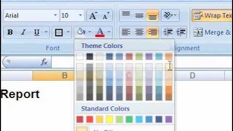 How to change the background color of selected cells